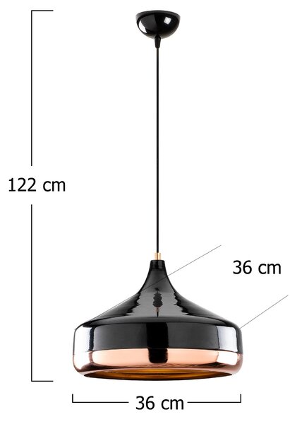 ASIR Lustr YILDO - 253-S černá měděná
