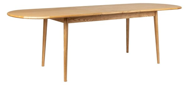 Rozkládací jídelní stůl s přídavnou deskou s deskou v dubovém dekoru 90x180 cm Twist – Zuiver