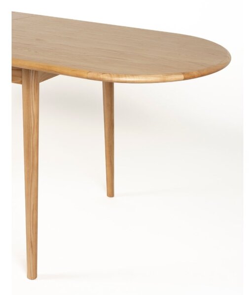 Rozkládací jídelní stůl s přídavnou deskou s deskou v dubovém dekoru 90x180 cm Twist – Zuiver