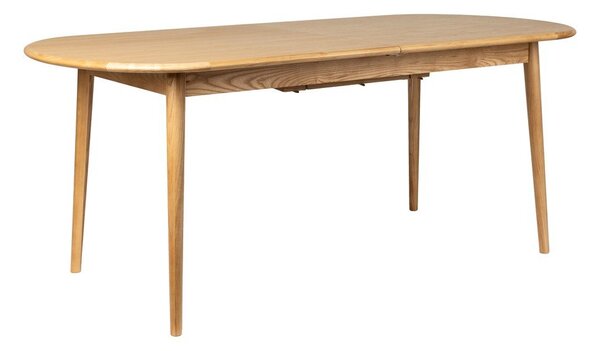 Rozkládací jídelní stůl s přídavnou deskou s deskou v dubovém dekoru 90x180 cm Twist – Zuiver