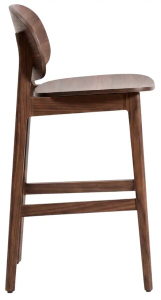 Kave Home Hnědá barová židle Ludara 66 cm