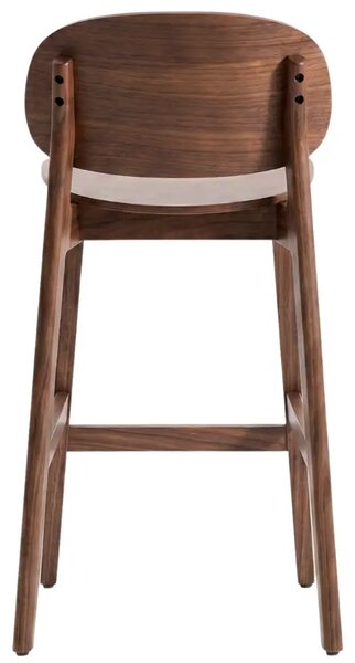 Kave Home Hnědá barová židle Ludara 66 cm