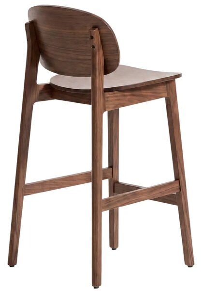 Kave Home Hnědá barová židle Ludara 66 cm