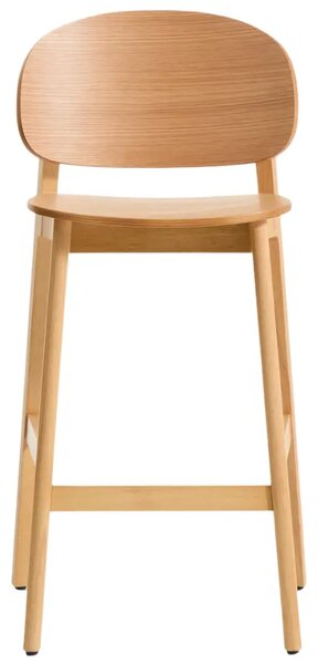 Kave Home Dubová barová židle Ludara 66 cm