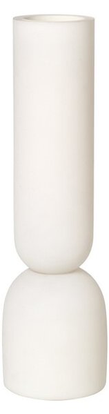 Skleněná váza Dual Vase Cream 27,8 cm Kristina Dam Studio