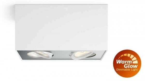 LED Bodové svítidlo Philips Box 50492/31/P0 bílé 2x4,5W