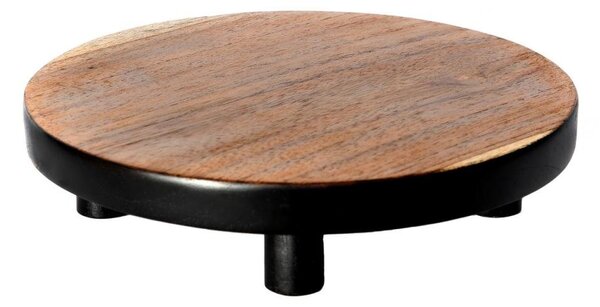 Servírovací podnos na nožkách Bondi Teak 20 cm Bazar Bizar