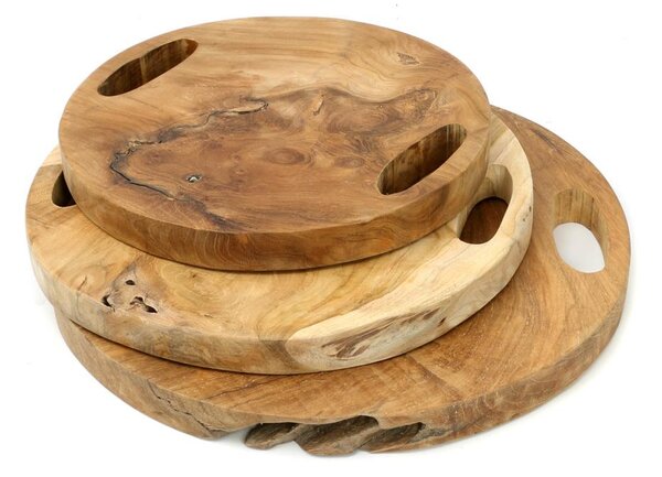 Servírovací tác Teak Root Tray 30 cm Bazar Bizar