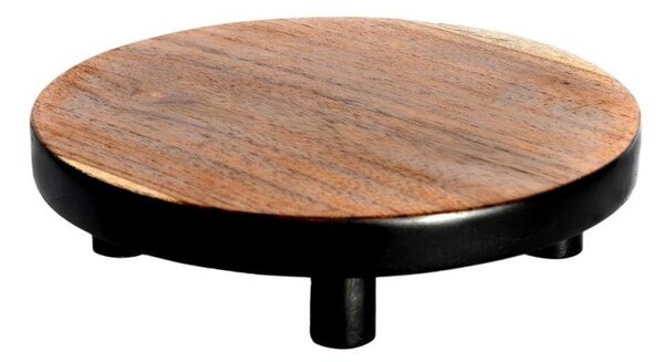 Servírovací podnos na nožkách Bondi Teak 17 cm Bazar Bizar