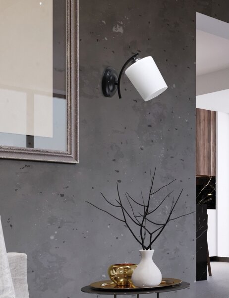 Nástěnná lampa ESNYR 1xE27/40W/230V černá/bílá
