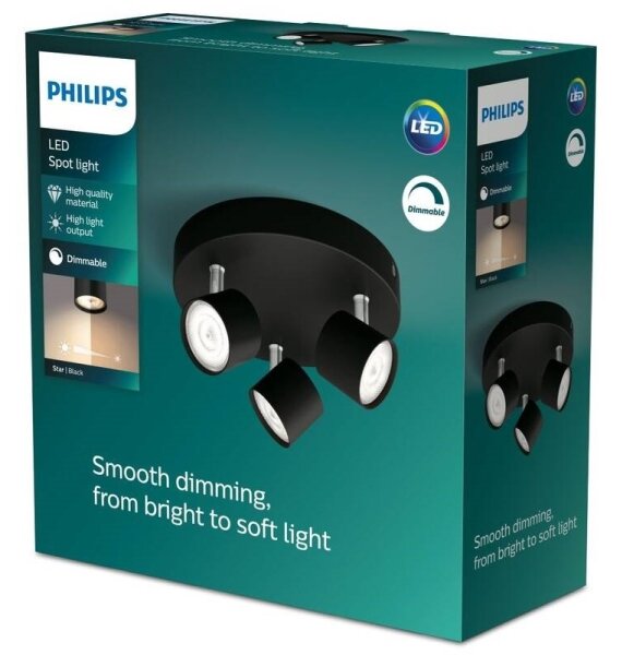 Philips - LED Stmívatelné bodové svítidlo STAR 3xLED/4,5W/230V