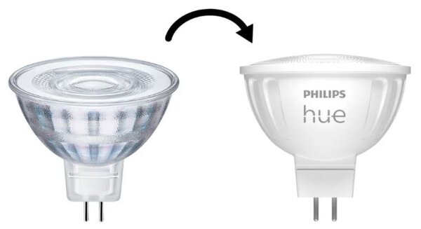 SADA 2x LED Stmívatelná žárovka Philips Hue WA GU5,3/MR16/5,1W/12V 2200-6500K
