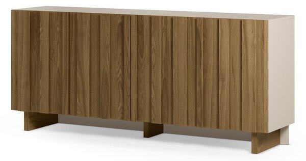 Krémová/v přírodní barvě komoda z borovicového dřeva 180x78x43 cm Marlo – Marckeric