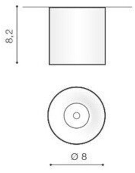 LED Stropní bodové přisazené svítidlo AZzardo Mane black AZ2844 10W 850lm 3000K IP20 8cm černé