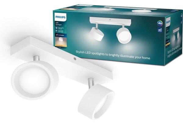 Philips - LED Bodové svítidlo BRACIA 2xLED/5,5W/230V bílá