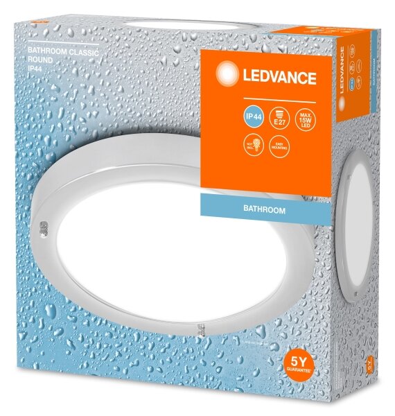 Ledvance - Koupelnové stropní svítidlo BATHROOM CLASSIC 1xE27/15W/230V IP44