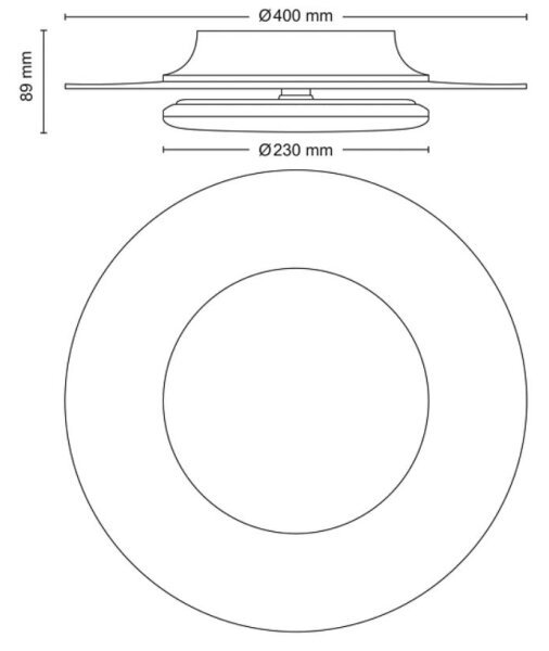 Philips- LED Stmívatelné stropní svítidlo GARNET SCENE SWITCH LED/30W/230V 2700K