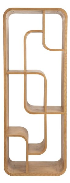 Knihovna z dubového dřeva v přírodní barvě 60x160x35 cm Seven – Zuiver