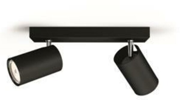 Bodové svítidlo Philips Kosipo 50592/30/PN černé 2x max.10W