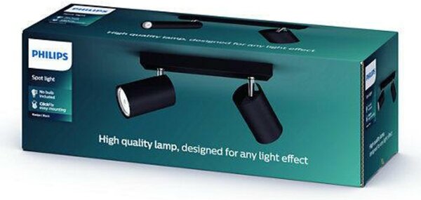 Bodové svítidlo Philips Kosipo 50592/30/PN černé 2x max.10W
