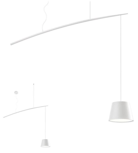 Redo 01-1497 - LED Lustr na lanku LOLLI LED/6W/230V bílá