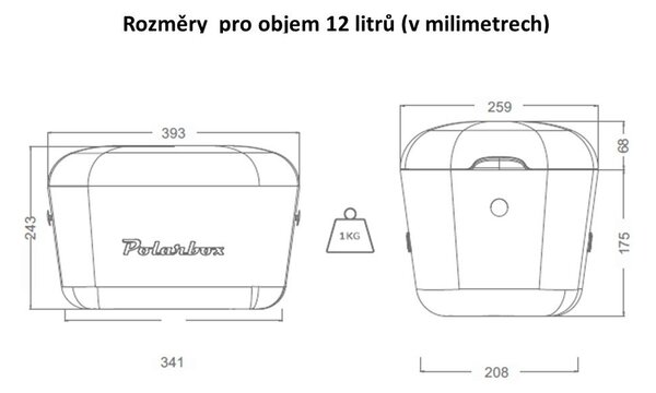 Růžový chladicí box 12 l Pop – Polarbox
