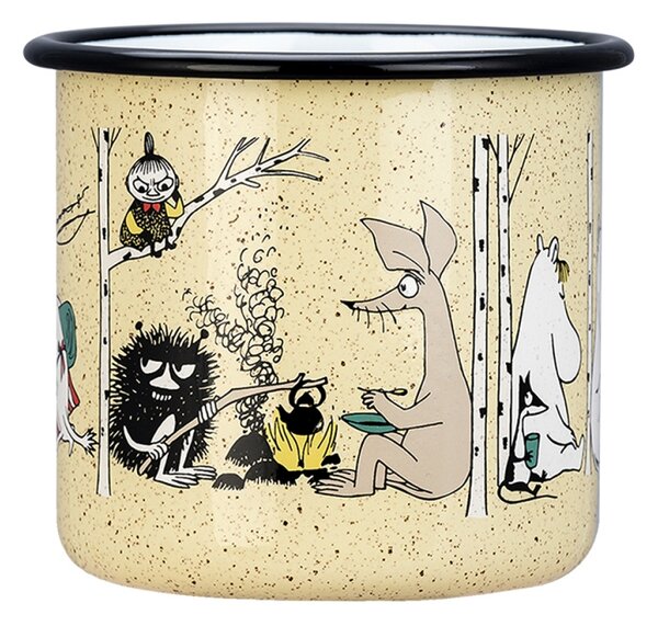 Muurla Hrnek Moomin Campers 0,8l, smalt / béžový