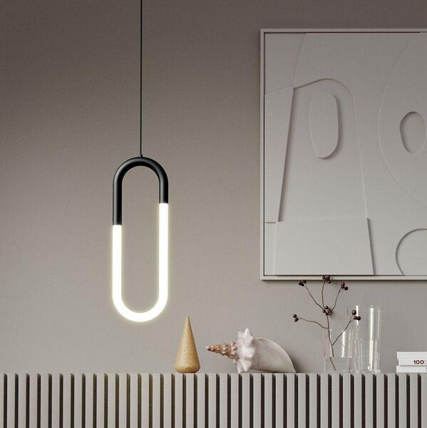 Redo 01-3184 - LED Lustr na lanku LATIUM LED/9W/230V černá