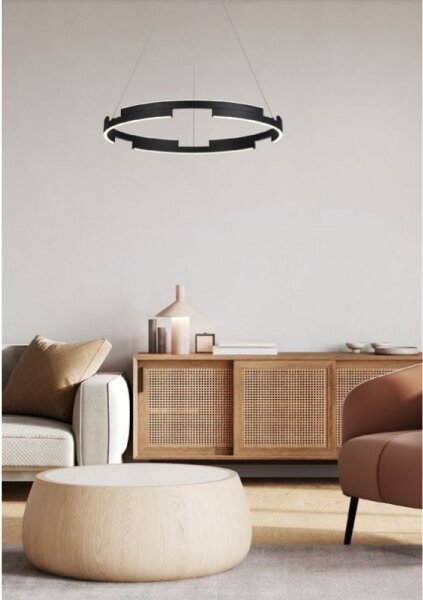 Redo 01-3173 - LED Stmívatelný lustr na lanku CASTLE LED/36W/230V černá