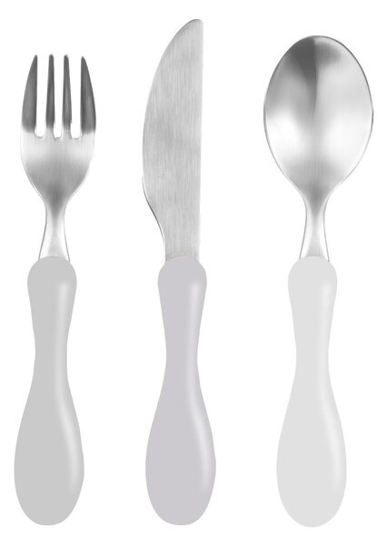 Set příborů pro děti Beige Sebra