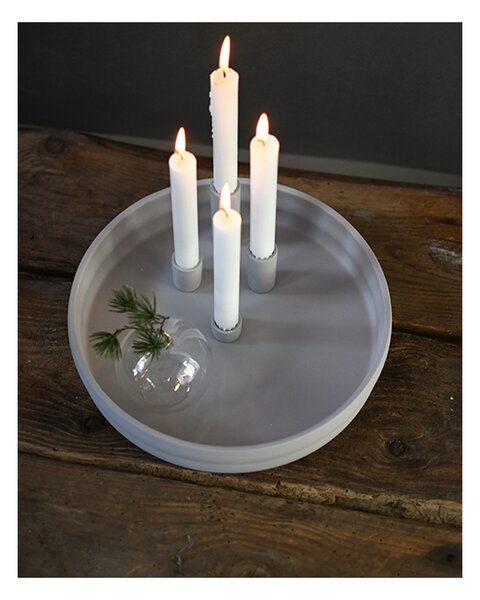 Keramický svícen Bolmen Light Grey 30 cm Storefactory Scandinavia