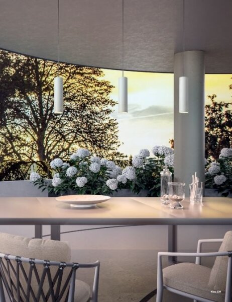 Redo 90570 - LED Venkovní závěsné svítidlo KLOU LED/9W/230V IP54 bílá