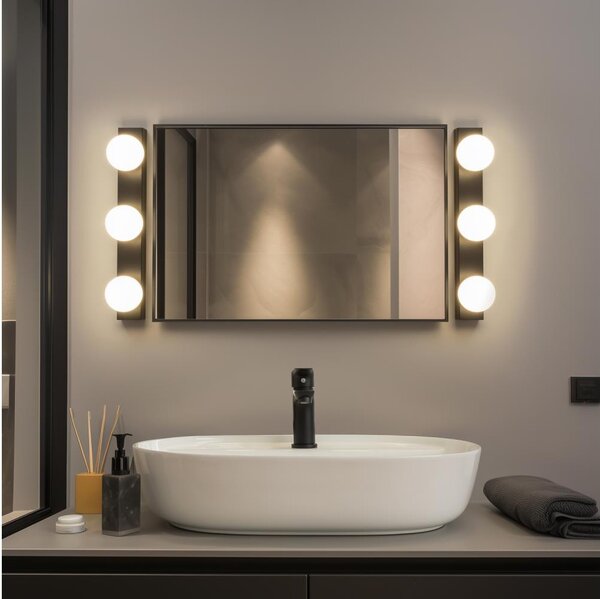 BRILAGI - SADA 2x LED Koupel. nást. sv. HOLLYWOOD 3xLED/3W/230V 39 cm IP44 černá