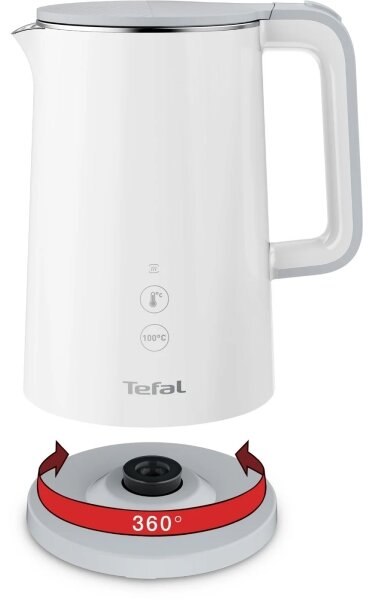 Tefal - Rychlovarná konvice SENSE 1,5 l 1800W/230V bílá