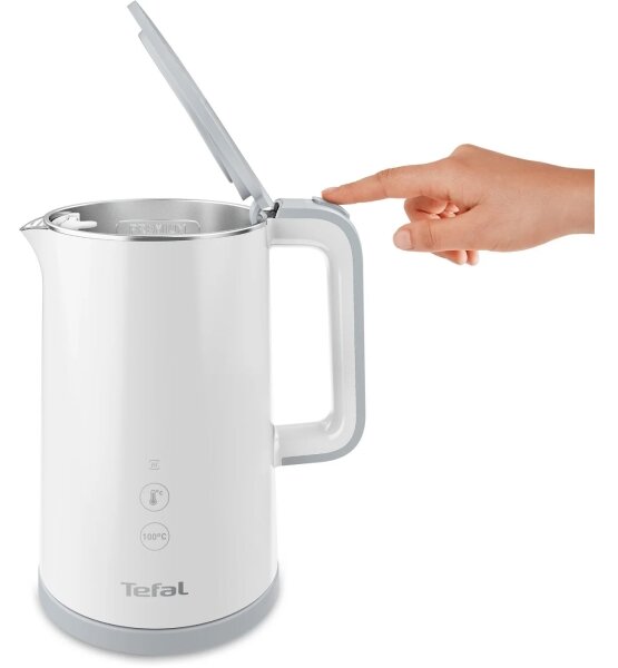 Tefal - Rychlovarná konvice SENSE 1,5 l 1800W/230V bílá