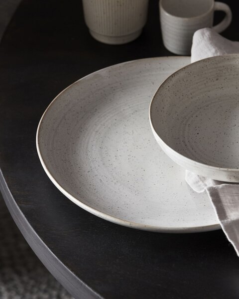 Servírovací talíř Pion White Grey 28,5 cm House Doctor