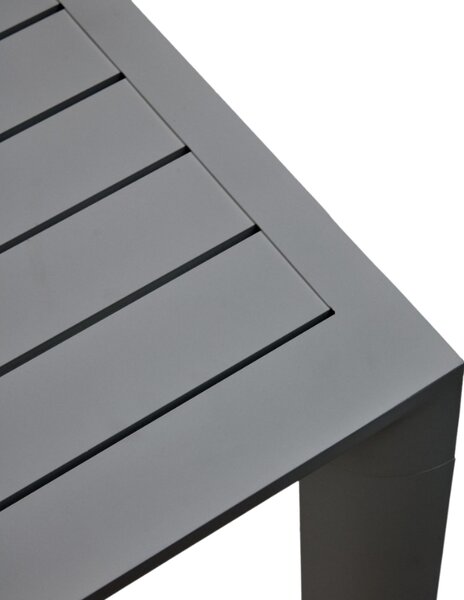 Šedý kovový zahradní barový stůl Kave Home Culip 150 x 77 cm
