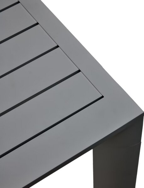 Šedý kovový zahradní jídelní stůl Kave Home Culip 150 x 77 cm