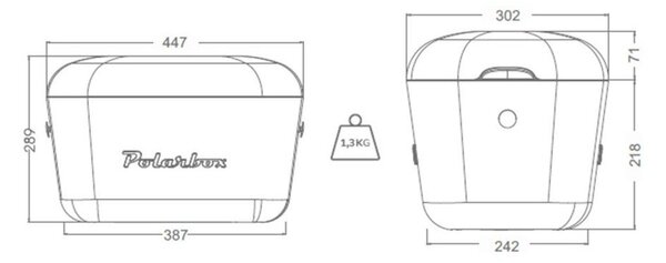 Světle zelený chladicí box 20 l Pop – Polarbox