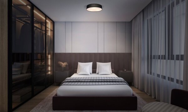 Osram - Stropní svítidlo ORBIS PARIS 2xE27/25W/230V pr. 40 cm černá