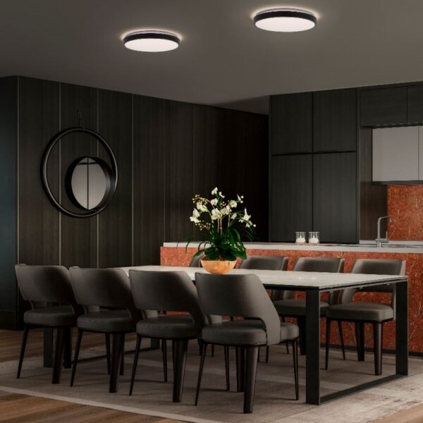 Ledvance - LED Stropní svítidlo ORBIS LONDON LED/16W/230V černá