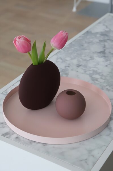 Kulatá váza Ball Cinder Rose 8 cm COOEE Design