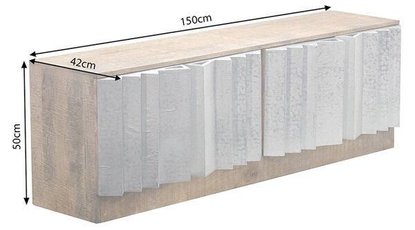 Massive home | Televizní stolek ZALVERO 150 CM masiv mango