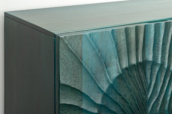 Massive home | Vysoká komoda SCORPION 120cm tyrkysová masiv mango