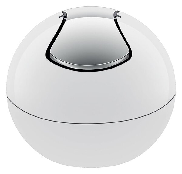 Bílý plastový odpadkový koš 1 l Bowl – Spirella