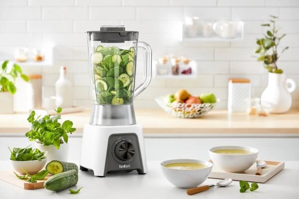 Tefal - Stolní mixér 1,5 l BLENDEO+ 450W/230V šedá/bílá