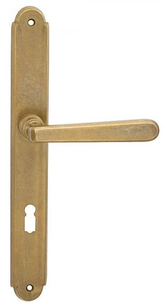 Dveřní kování COBRA ALT WIEN (OV), klika-klika, Otvor pro obyčejný klíč BB, COBRA OV (staromosaz), 72 mm