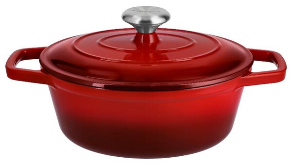 Silvercrest® Litinový hrnec Premium, Ø 25 cm (červená) (100409461003)
