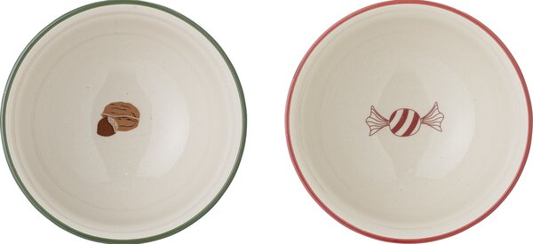 Vánoční misky Jolly Bowls 500 ml - set 2 ks Bloomingville