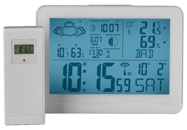 Livarno® Bezdrátová meteostanice (bílá) (100398199002)